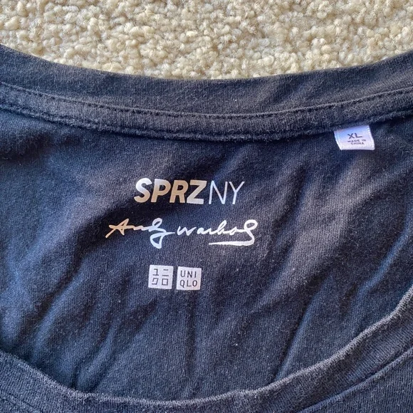 Uniqlo Andy Warhol Bananas T-Shirt-Women's XL-SPRZ NY-Silver Banana T - Picture 4 of 8